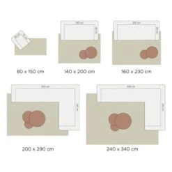 Vloerkleed Velluto Toffee 200 x 280 cm