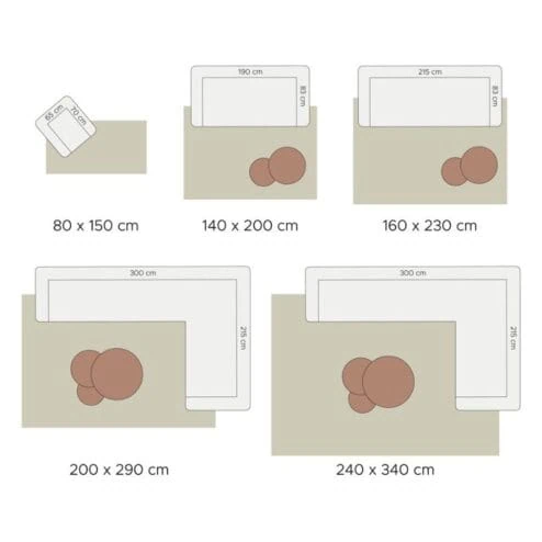 Vloerkleed Velluto Toffee 80 x 150 cm