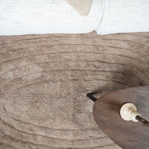 Wasbaar Vloerkleed Oliver Taupe 140x200cm