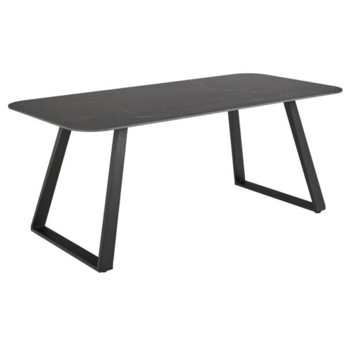 Alanya Eettafel Zwart Keramiek 180cm