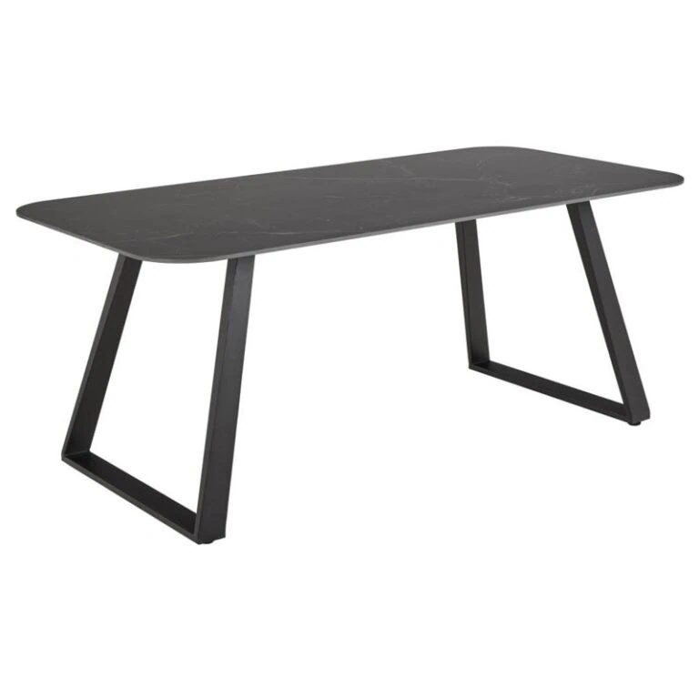 Alanya Eettafel Zwart Keramiek 180cm