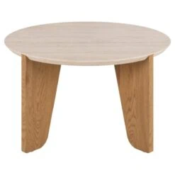 Almari Salontafel Beige rond 80cm