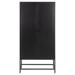 Amora Wandkast Zwart Metaal 80cm