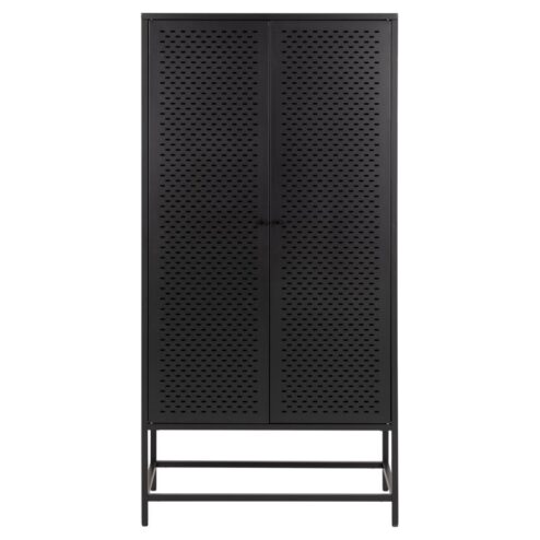 Amora Wandkast Zwart Metaal 80cm