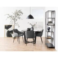 Arvico Eettafel Zwart rond 110cm