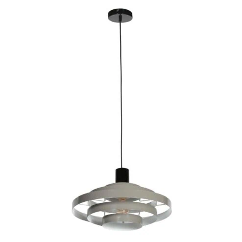 Ayra 1-lichts Hanglamp Grijs Metaal