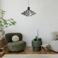 Ayra 1-lichts Hanglamp Grijs Metaal