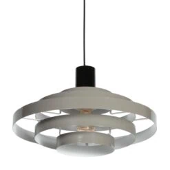 Ayra 1-lichts Hanglamp Grijs Metaal