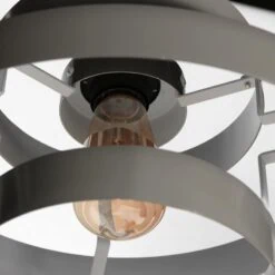 Ayra 1-lichts Hanglamp Grijs Metaal