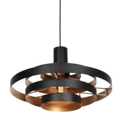 Ayra 1-lichts Hanglamp Zwart Metaal