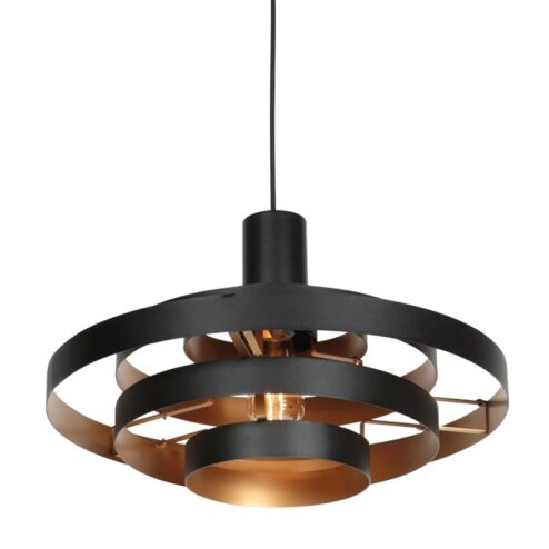 Ayra 1-lichts Hanglamp Zwart Metaal
