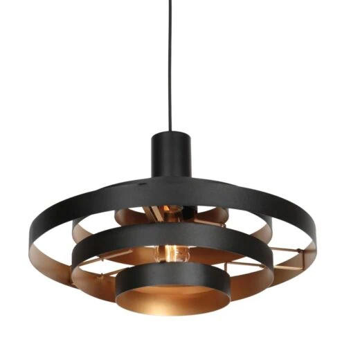 Ayra 1-lichts Hanglamp Zwart Metaal