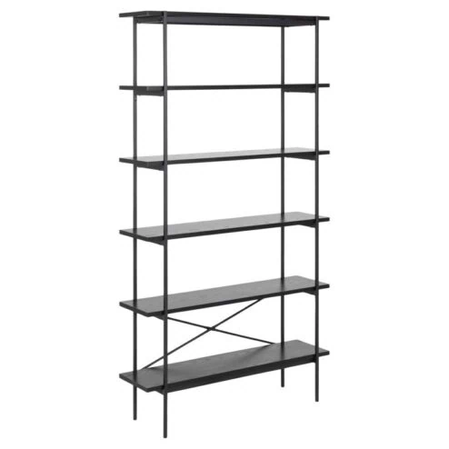 Belvero open Boekenkast Zwart 94cm