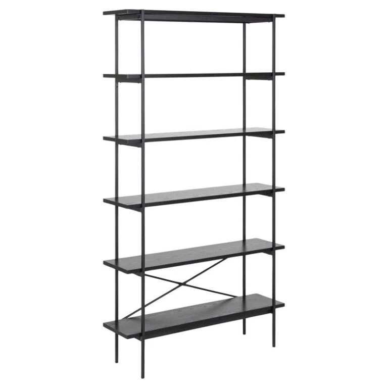Belvero open Boekenkast Zwart 94cm