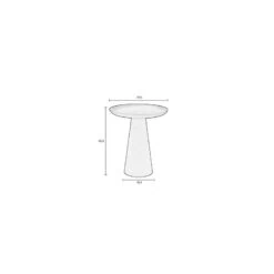 Bijzettafel Ringar Groot Beige 39cm