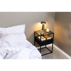 Brannor Nachtkastje Zwart 40cm