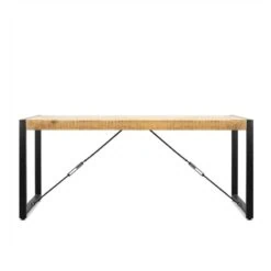 Britt eettafel industrieel mangohout 180cm
