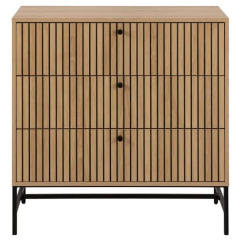 Calmera Ladekast Naturel 3 lade 80cm
