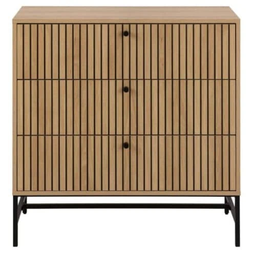 Calmera Ladekast Naturel 3 lade 80cm