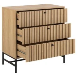 Calmera Ladekast Naturel 3 lade 80cm