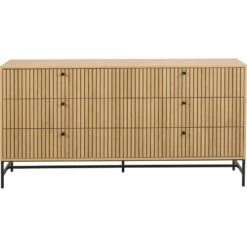 Calmera Ladekast Naturel 6 lade 157cm