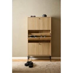 Calmera Schoenenkast Naturel 3 vak 71cm