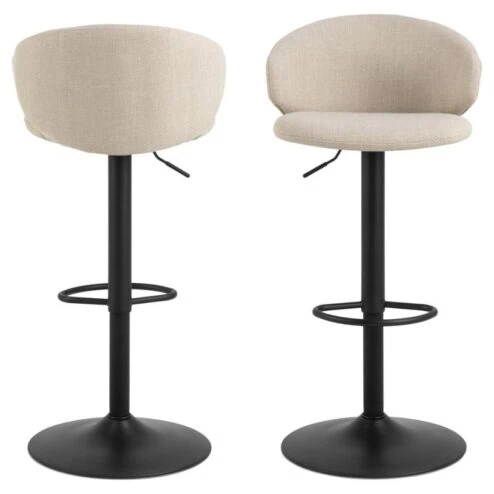 Casaro Barkruk Beige met zwarte poot