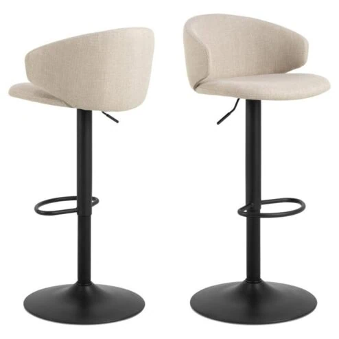 Casaro Barkruk Beige met zwarte poot