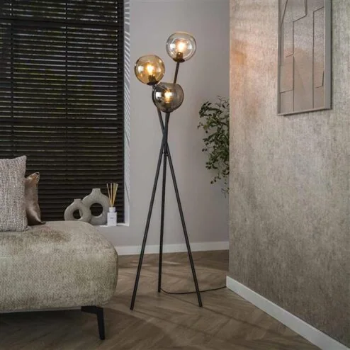 Ciro 3-lichts Vloerlamp Multi kleur