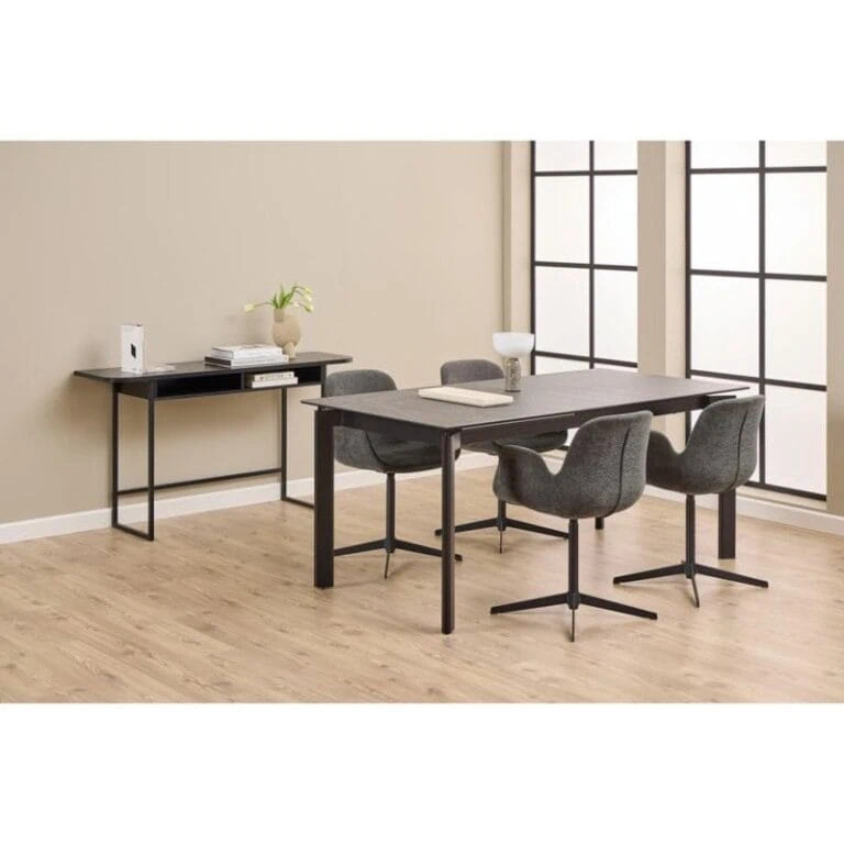Daluna Sidetable Zwart 140cm