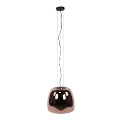 Drift 1-lichts Hanglamp XL Koper Glas