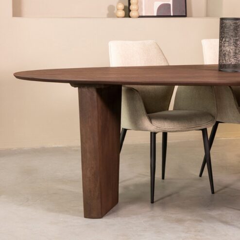 Eettafel Wow Espresso Mangohout 300cm