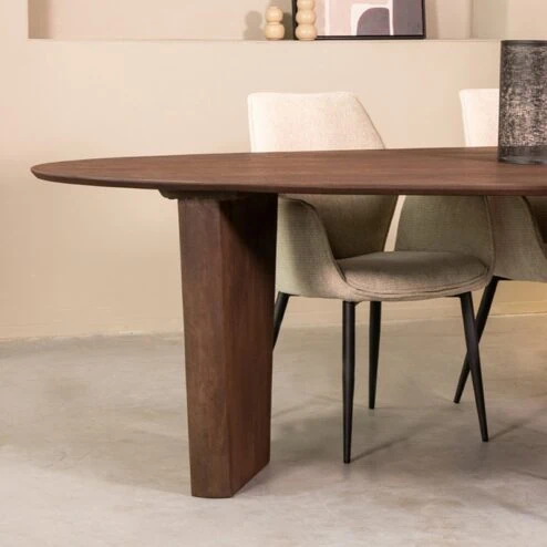 Eettafel Wow Espresso Mangohout 300cm