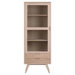 Eloria Vitrinekast hoog Naturel 72cm