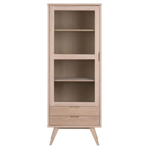 Eloria Vitrinekast hoog Naturel 72cm