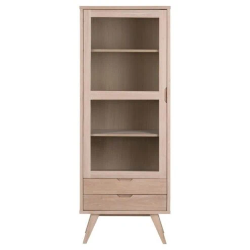 Eloria Vitrinekast hoog Naturel 72cm