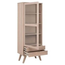 Eloria Vitrinekast hoog Naturel 72cm