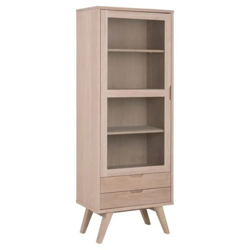 Eloria Vitrinekast hoog Naturel 72cm
