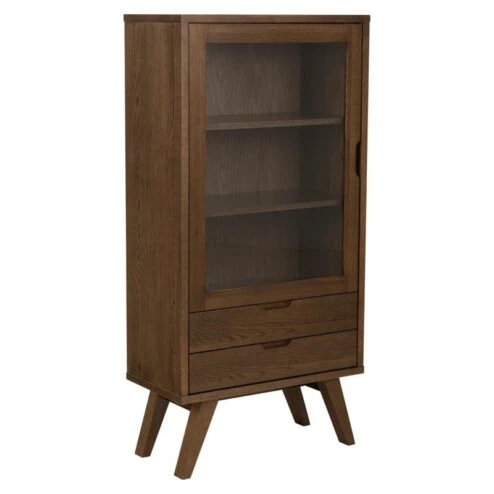 Eloria Vitrinekast laag Bruin 72cm