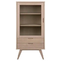 Eloria Vitrinekast laag Naturel 72cm