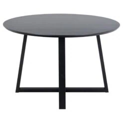 Elska Eettafel Rond Zwart 120cm