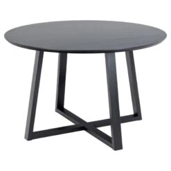 Elska Eettafel Rond Zwart 120cm