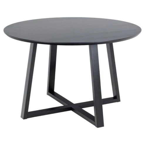 Elska Eettafel Rond Zwart 120cm