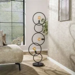 Finn 3-lichts Vloerlamp Artic zwart