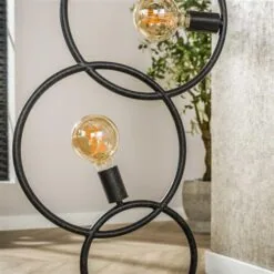 Finn 3-lichts Vloerlamp Artic zwart