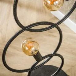Finn 3-lichts Vloerlamp Artic zwart