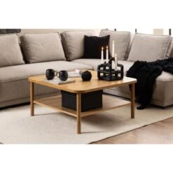 Fjella Salontafel Naturel Eikenhout 90cm