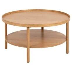 Fjella Salontafel Naturel rond Eikenhout 80cm