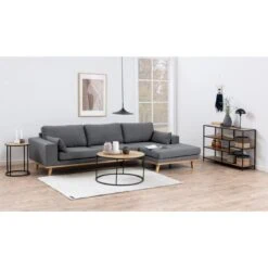 Hektor Bijzettafel Rond Naturel 40cm