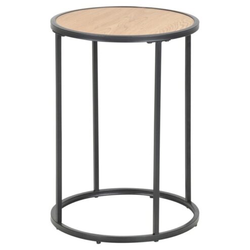 Hektor Bijzettafel Rond Naturel 40cm